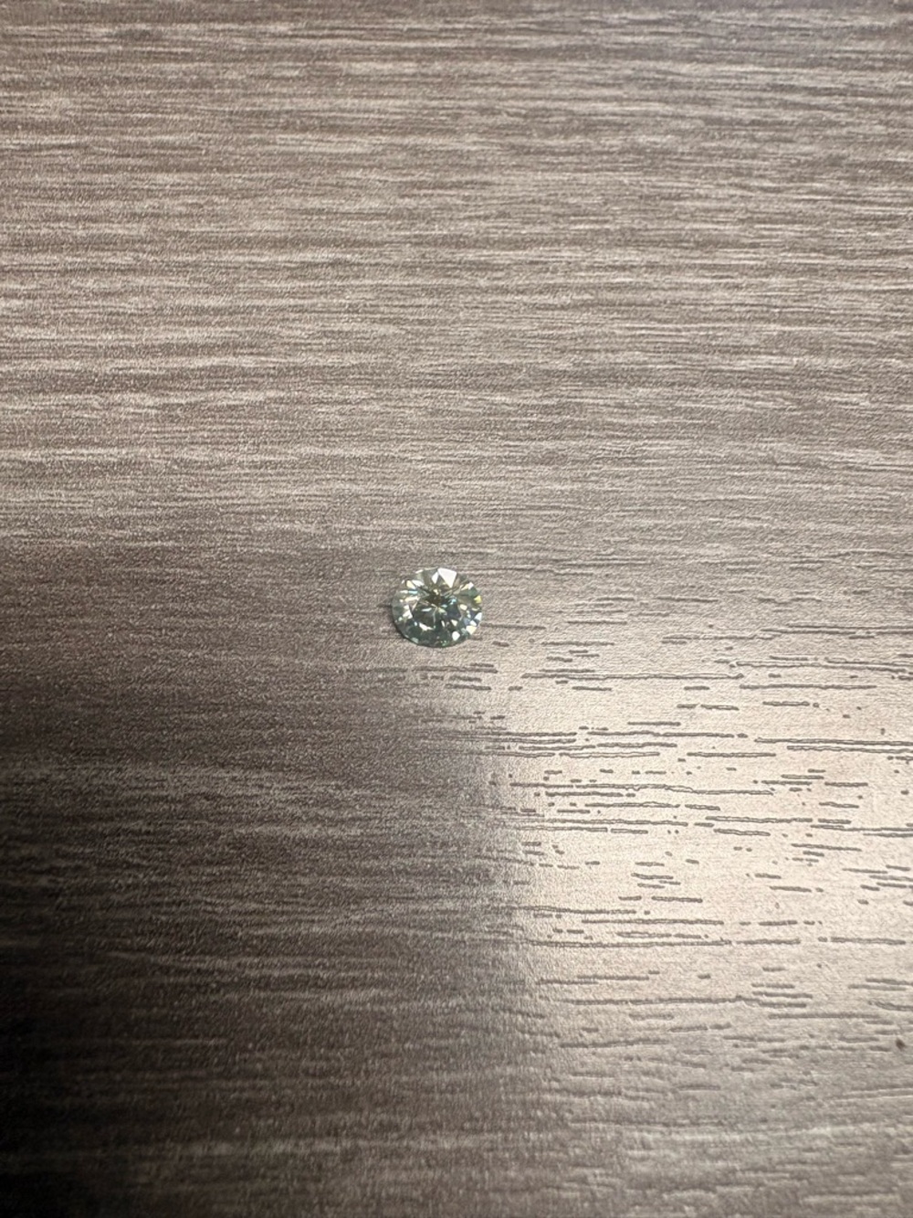 Moissanite 1 Carat Round Faceted Loose Gemstone - Light Blue Sparkle